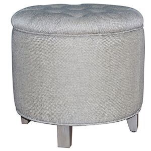 Savannah Linen Shoe Ottoman 21.25 X 21.25 X 20.25